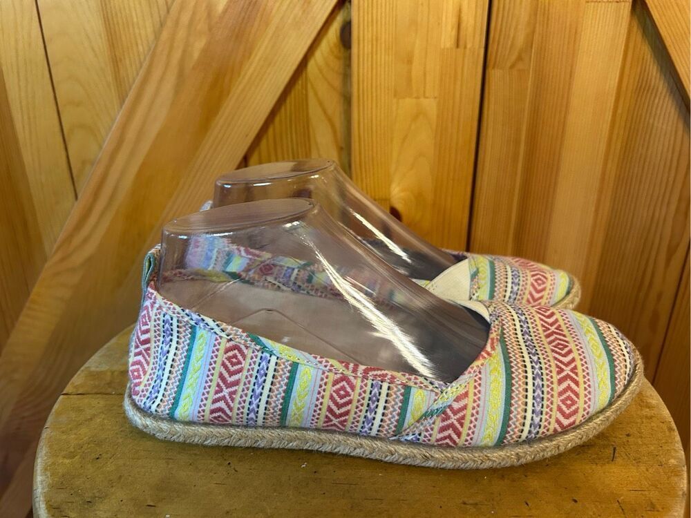 ROCKET DOG Stripe Ballet Flats Boat Shoes Womens Size 7.5